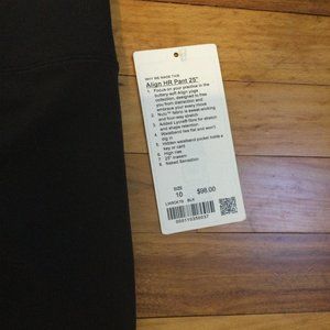 Lululemon Align HR Pant 25", NWT Size 10